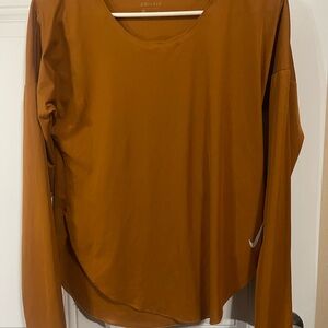 Nike Women's Long Sleeve Tee in Warm Brown